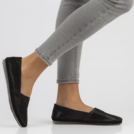 Zapatos de cuero Filippo DP031/22 Bk negro 2