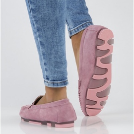 Mocasines de piel Filippo DP2037/22 Pi rosa rosado 1