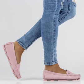 Mocasines de piel Filippo DP2037/22 Pi Li rosa rosado 1