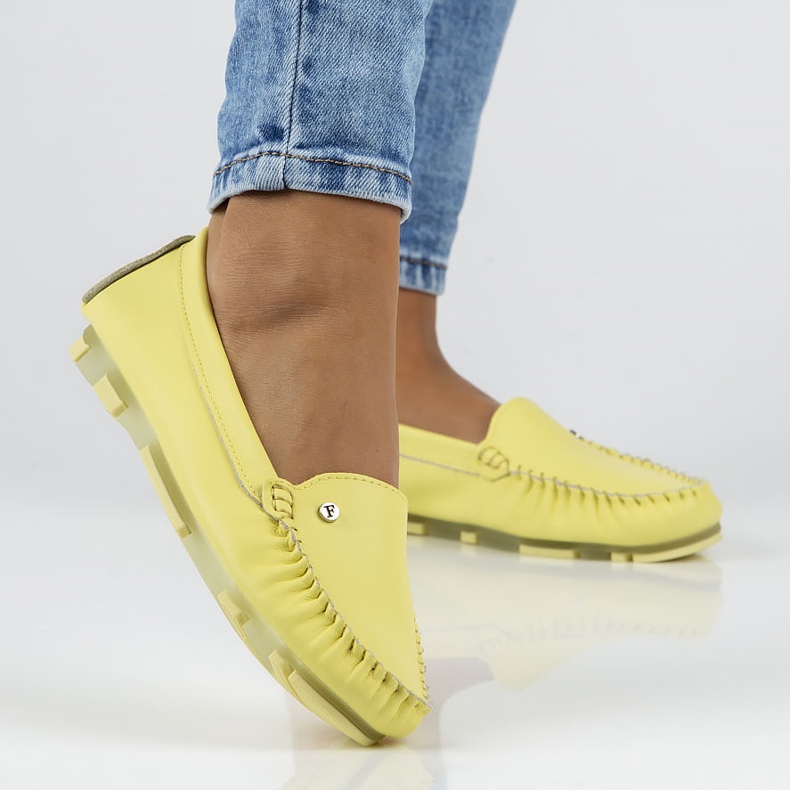 Mocasines de piel Filippo DP2037/22 Yl Li amarillo 1 Mocasines de piel Filippo DP2037/22 Yl Li amarillo 1