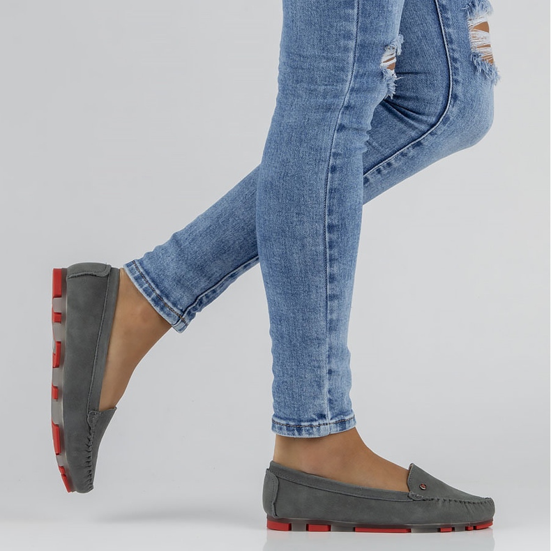 Mocasines Filippo DP2037 / 22 Gr Rd piel gris 1 Mocasines Filippo DP2037 / 22 Gr Rd piel gris 1