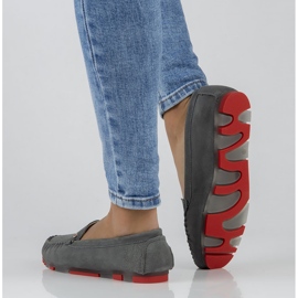 Mocasines Filippo DP2037 / 22 Gr Rd piel gris 7
