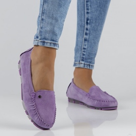 Mocasines de piel Filippo DP2037/22 Vi morado violeta 8