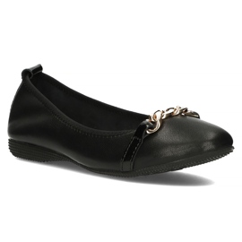 Bailarinas de cuero Filippo DP3709/22 Bk negro 1