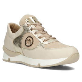 Deportivas de piel Filippo 141 beige 3