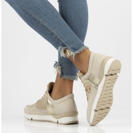Deportivas de piel Filippo 141 beige 7