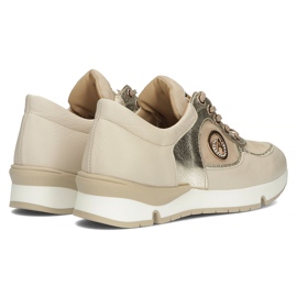Deportivas de piel Filippo 141 beige 4