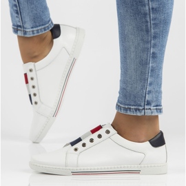 Zapatos de piel Filippo DP2155/22 Wh blanco 2