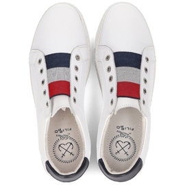 Zapatos de piel Filippo DP2155/22 Wh blanco 5