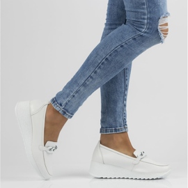 Zapatos de piel Filippo DP3632/22 Wh blanco 5