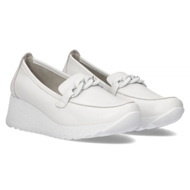 Zapatos de piel Filippo DP3632/22 Wh blanco 4