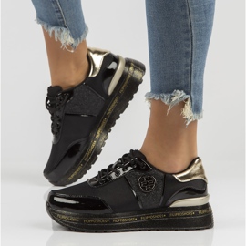 Zapatillas de cuero Filippo DP3688 / 22 Bk negro 1 Zapatillas de cuero Filippo DP3688 / 22 Bk negro 1