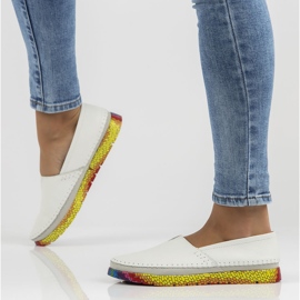 Zapatos de piel Filippo DP1213/22 Wh blanco 7
