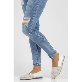 Zapatos de piel Filippo DP031/22 Wh Yl blanco amarillo 5