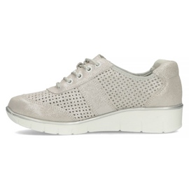 Zapatos de cuero Filippo DP028/22 Si plata gris 2