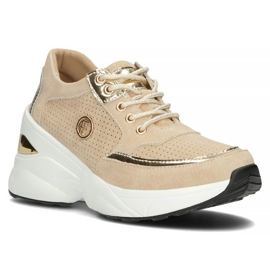 Zapatillas de cuero Filippo DP3655 / 22 Be beige 1