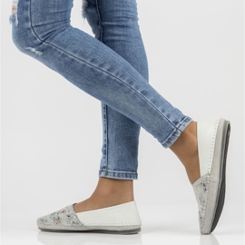 Zapatos de cuero Filippo DP031 / 22 Wh Bl blanco azul 3