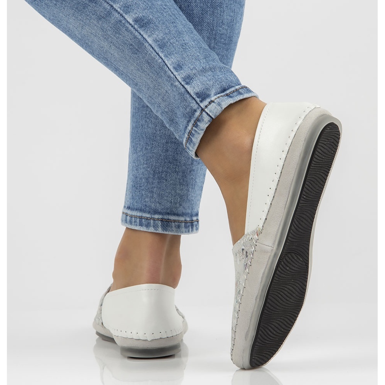 Zapatos de cuero Filippo DP031 / 22 Wh Bl blanco azul 2 Zapatos de cuero Filippo DP031 / 22 Wh Bl blanco azul 2