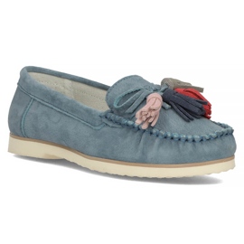 Mocasines de piel Filippo DP3512/22 Nv azul marino 3