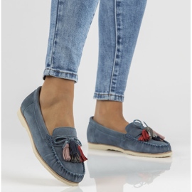 Mocasines de piel Filippo DP3512/22 Nv azul marino 7