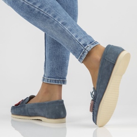 Mocasines de piel Filippo DP3512/22 Nv azul marino 8