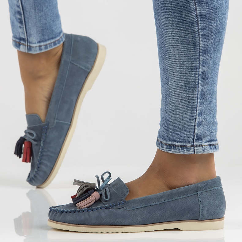 Mocasines de piel Filippo DP3512/22 Nv azul marino 1