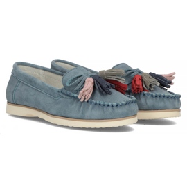 Mocasines de piel Filippo DP3512/22 Nv azul marino 5