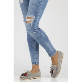 Mocasines de piel Filippo DP3512 / 22 Gr gris 7