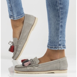 Mocasines de piel Filippo DP3512 / 22 Gr gris 9