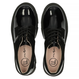 Zapatos de piel Filippo DP3713/22 Bk negro 5