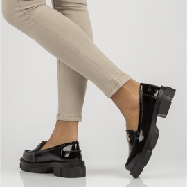 Zapatos de cuero Filippo DP3712/22 Bk negro 8