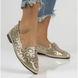 Bailarinas de cuero Filippo DP2039/22 Go dorado 6