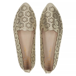 Bailarinas de cuero Filippo DP2039/22 Go dorado 3