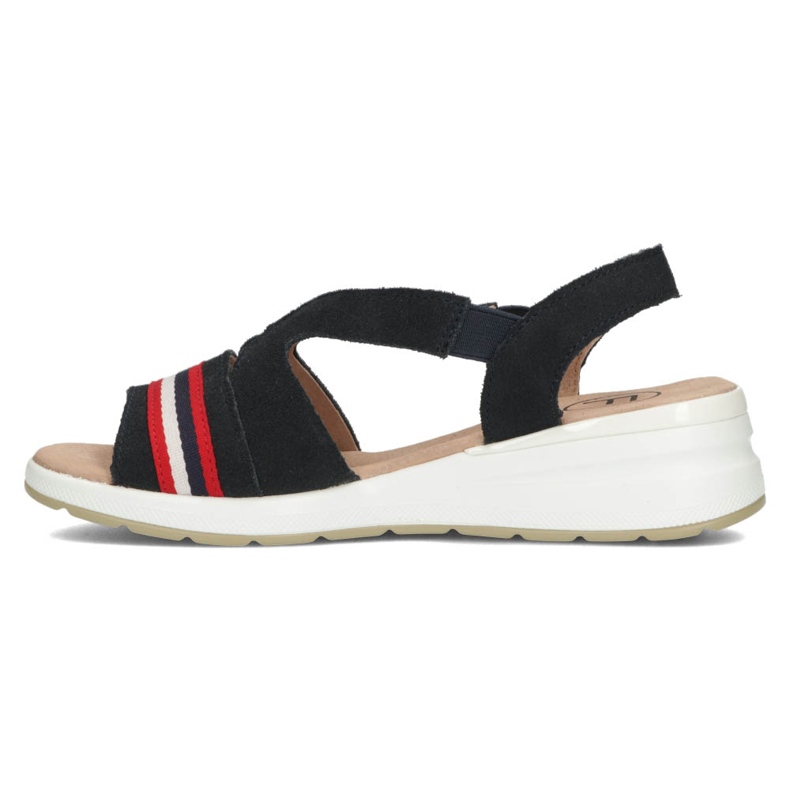 Sandalias de piel Filippo DS3500/22 Nv azul marino 2