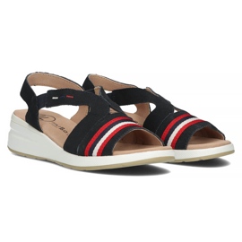 Sandalias de piel Filippo DS3500/22 Nv azul marino 3