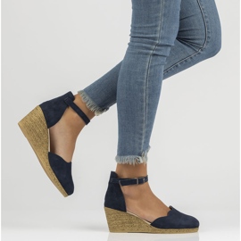 Sandalias de piel Filippo DS1394/22 Nv azul marino 7