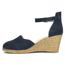 Sandalias de piel Filippo DS1394/22 Nv azul marino 5