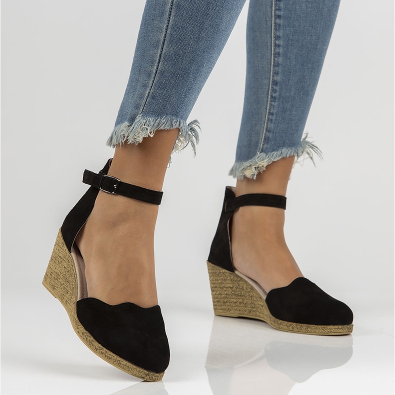 Sandalias de piel Filippo DS1394/22 Bk Negro 2