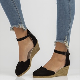 Sandalias de piel Filippo DS1394/22 Bk Negro 1