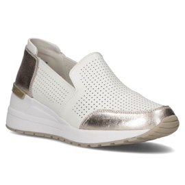 Zapatos de piel Filippo DP3537/22 Wh blanco plata 1