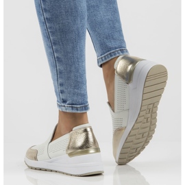 Zapatos de piel Filippo DP3537/22 Wh blanco plata 8