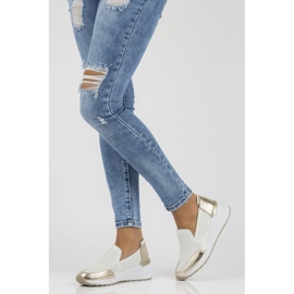 Zapatos de piel Filippo DP3537/22 Wh blanco plata 5