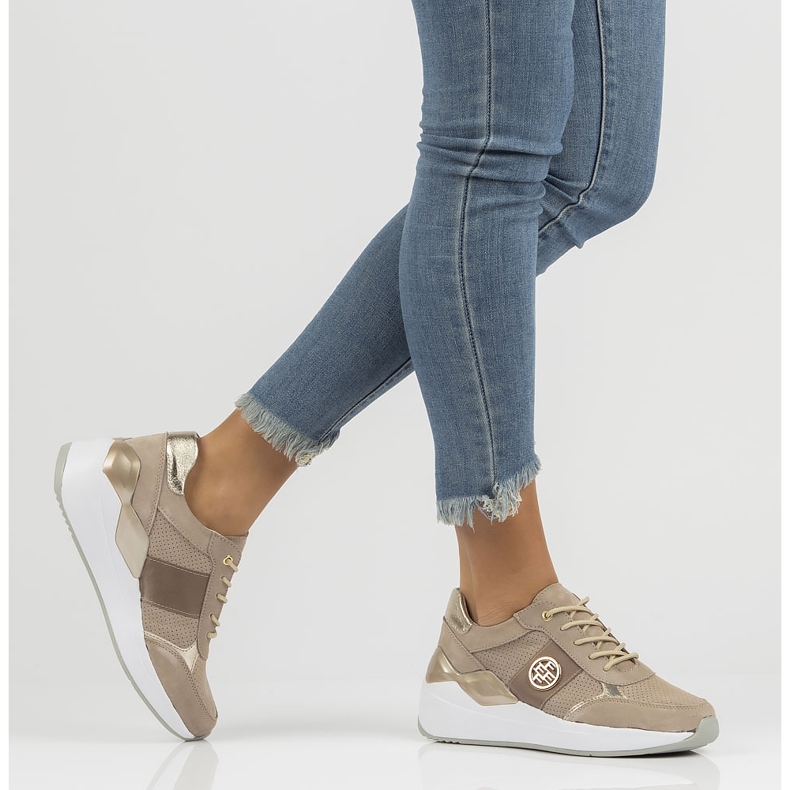 Zapatillas de piel Filippo DP3553/22 Be beige 1