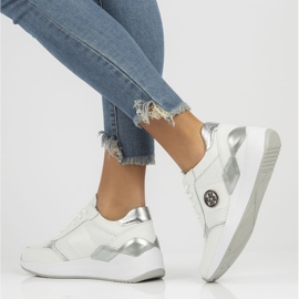 Zapatillas de cuero Filippo DP3553 / 22 Wh blanco 1 Zapatillas de cuero Filippo DP3553 / 22 Wh blanco 1