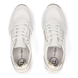 Zapatillas de cuero Filippo DP2003 / 22 Wh blanco 4