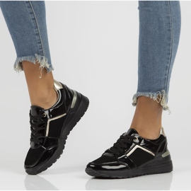 Zapatillas de cuero Filippo DP2003 / 22 Bk Bk negro 5