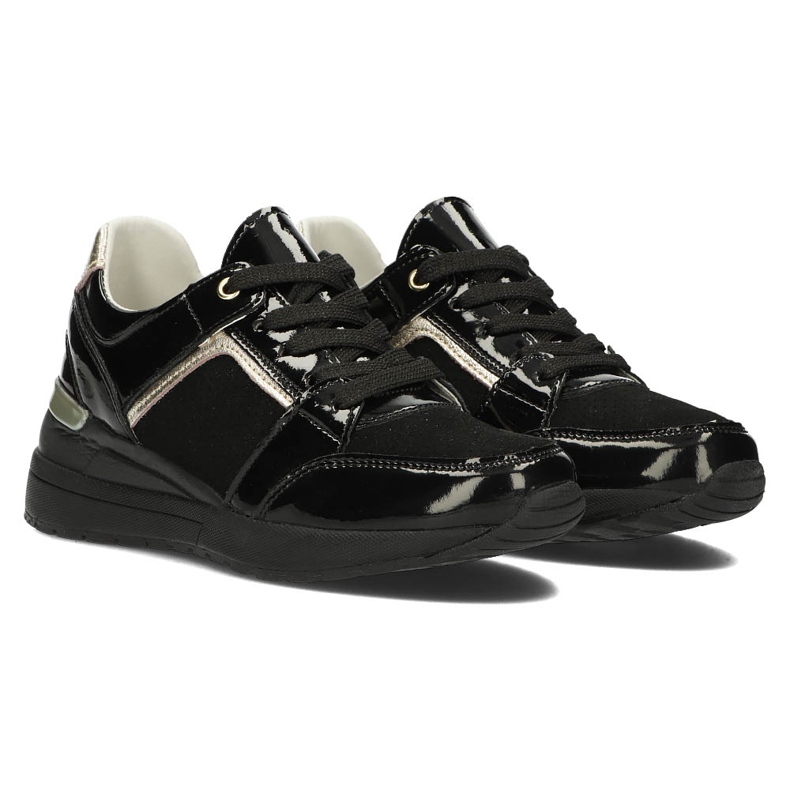 Zapatillas de cuero Filippo DP2003 / 22 Bk Bk negro 1