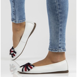 Bailarinas de cuero Filippo DP3634/22 Wh blanco 7