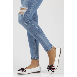 Bailarinas de cuero Filippo DP3634/22 Wh blanco 5