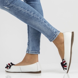Bailarinas de cuero Filippo DP3634/22 Wh blanco 8